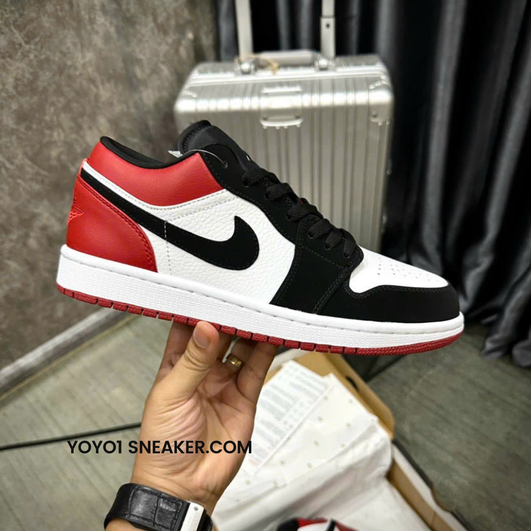 Giày Nike Air Jordan 1 Low Bred Toe - Like Auth Giày Nike Air Jordan 1 Low Bred Toe - Like Auth
