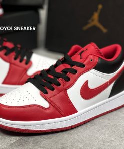 giay nike air jordan 1 low reverse black toe like auth 11