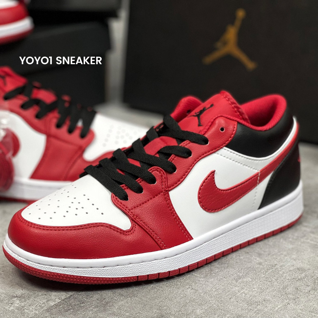 Giày Nike Air Jordan 1 Low Reverse Black Toe - Like Auth Giày Nike Air Jordan 1 Low Reverse Black Toe