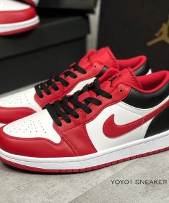 giay nike air jordan 1 low reverse black toe like auth 12