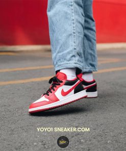 giay nike air jordan 1 low reverse black toe like auth 2