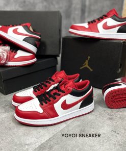 giay nike air jordan 1 low reverse black toe like auth 5