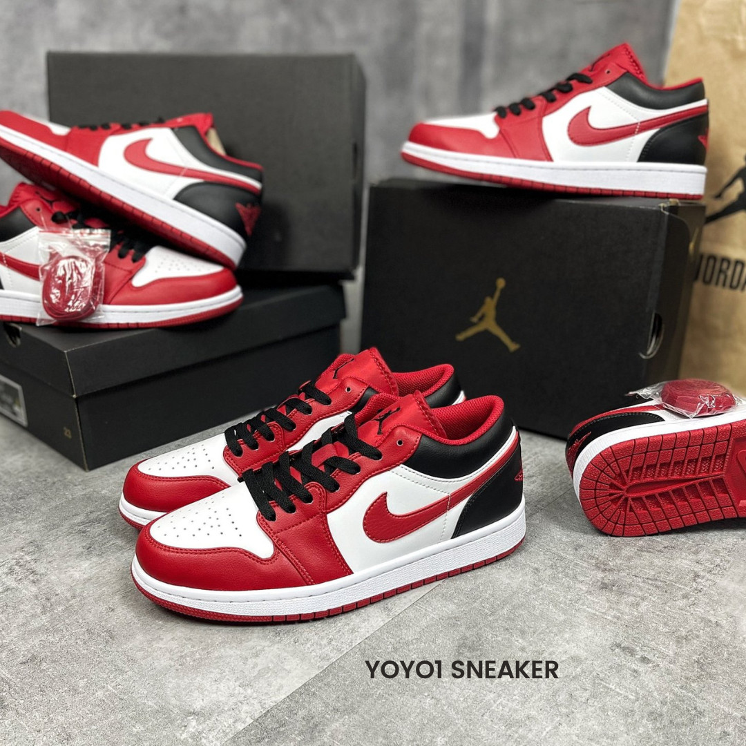 Giày Nike Air Jordan 1 Low Reverse Black Toe - Like Auth Giày Nike Air Jordan 1 Low Reverse Black Toe