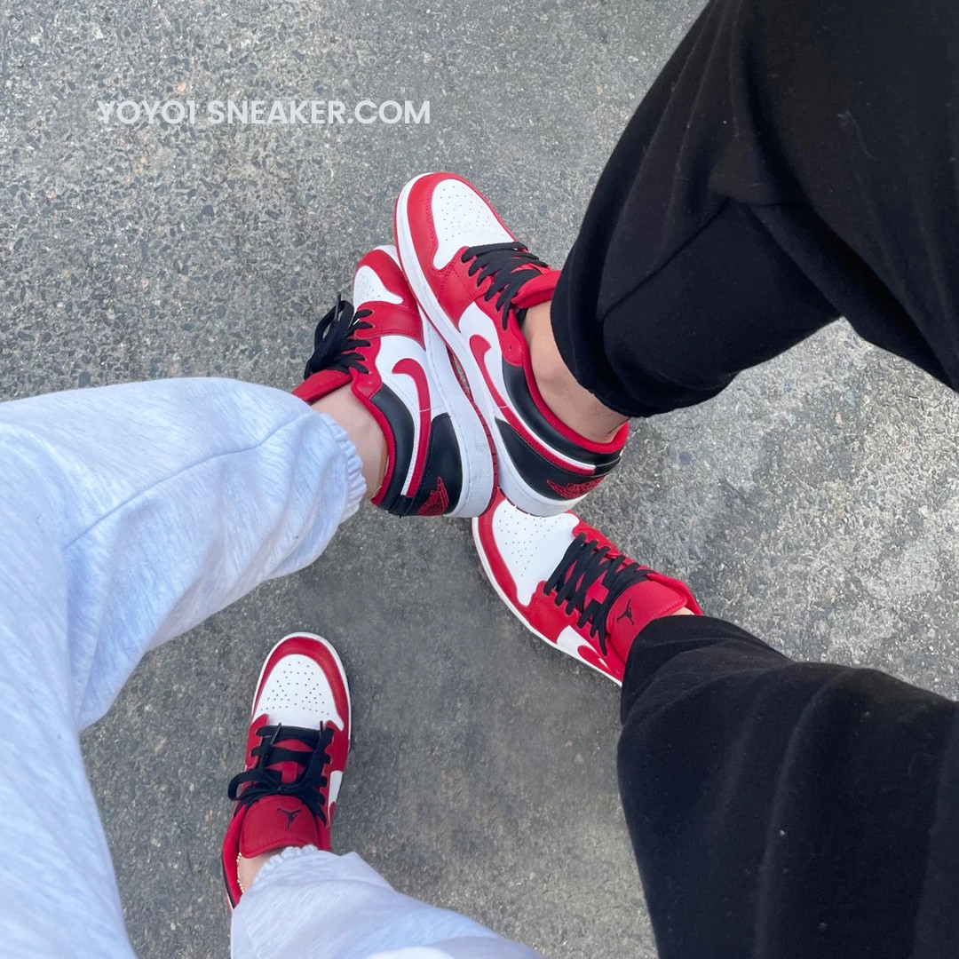 Giày Nike Air Jordan 1 Low Reverse Black Toe - Like Auth Giày Nike Air Jordan 1 Low Reverse Black Toe