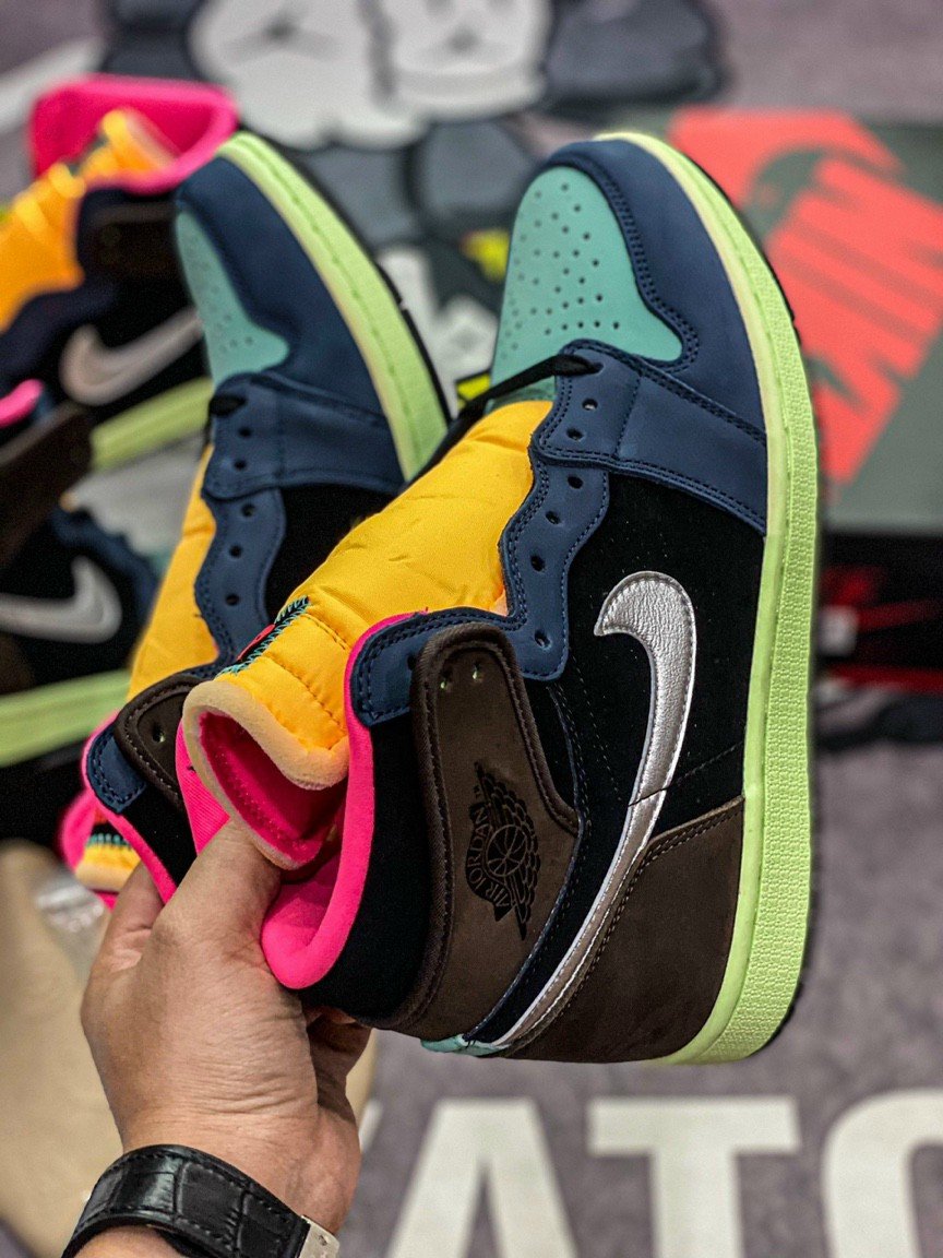 Giày Nike Air Jordan 1 High Retro 'Tokyo Bio Hack' giay sneaker nike air jordan high tokyo bio hack best quality 5