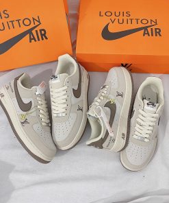 Giày Nike Air Force 1 x Louis Vuitton 'Brown' Giay Nike air force 1 louis vuitton nau likeauth 2