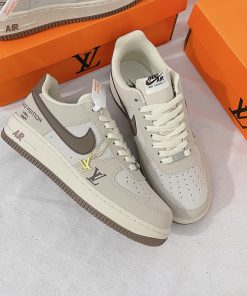 Giày Nike Air Force 1 x Louis Vuitton 'Brown' Giay Nike air force 1 louis vuitton nau likeauth 3