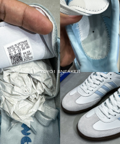 adidas samba white halo blue gum like auth 11