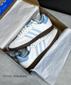 adidas samba white halo blue gum like auth 4