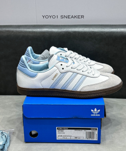 adidas samba white halo blue gum like auth 7