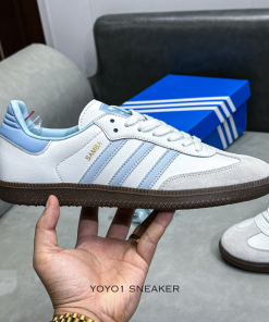 adidas samba white halo blue gum like auth 9