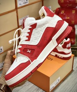 Giày Louis Vuitton Trainer #54 Signature ‘White Red’_yoyo1sneaker