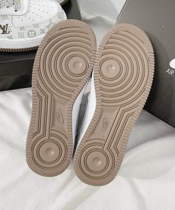 giay nike air force 1 louis vuitton light brown like auth