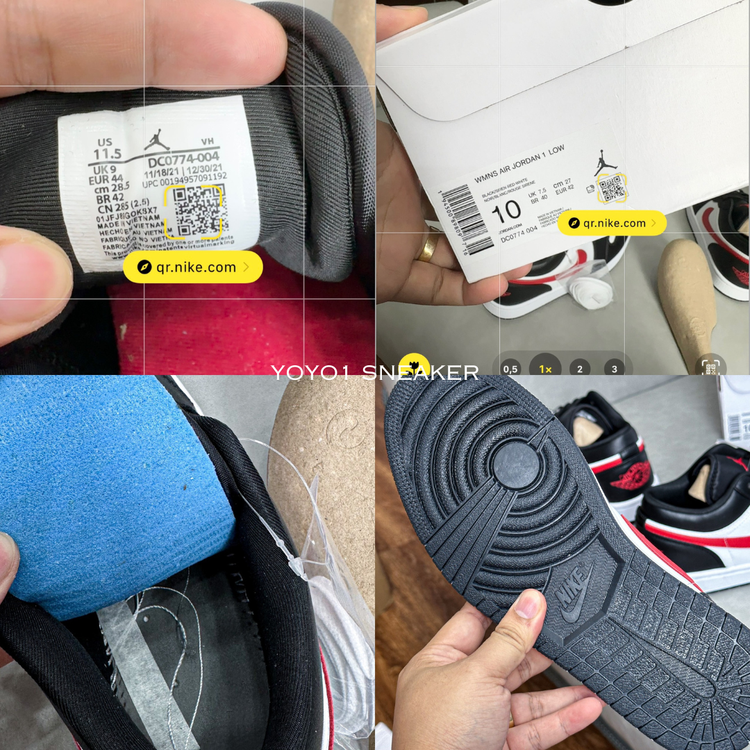 Giày Nike Air Jordan 1 Low 'Siren Red' - Like Auth Giày Nike Air Jordan 1 Low 'Siren Red' - Like Auth