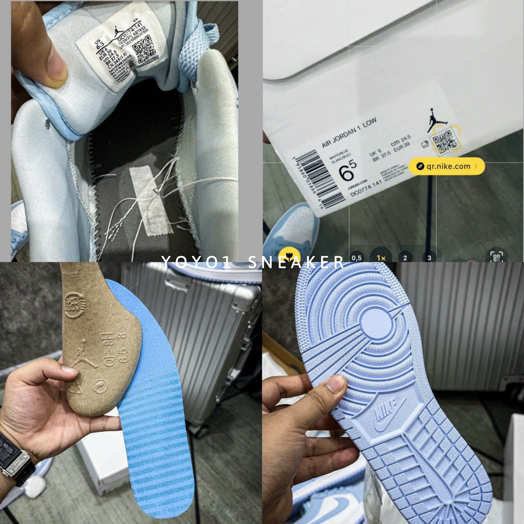 Giày Nike Air Jordan 1 Low Aluminum - Like Auth Giày Nike Air Jordan 1 Low 'Aluminum' - Like Auth