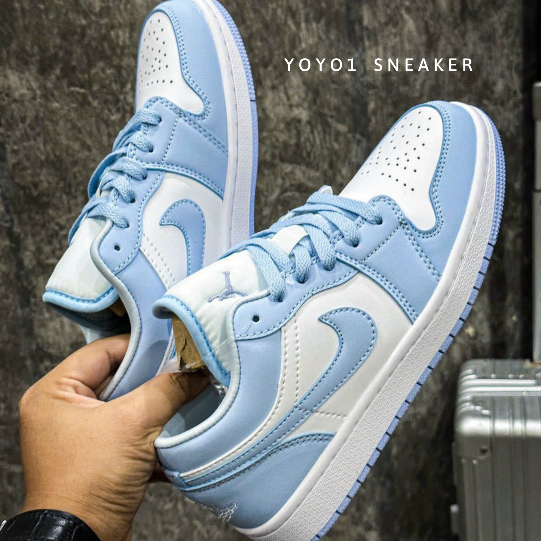 Giày Nike Air Jordan 1 Low Aluminum - Like Auth Giày Nike Air Jordan 1 Low 'Aluminum' - Like Auth