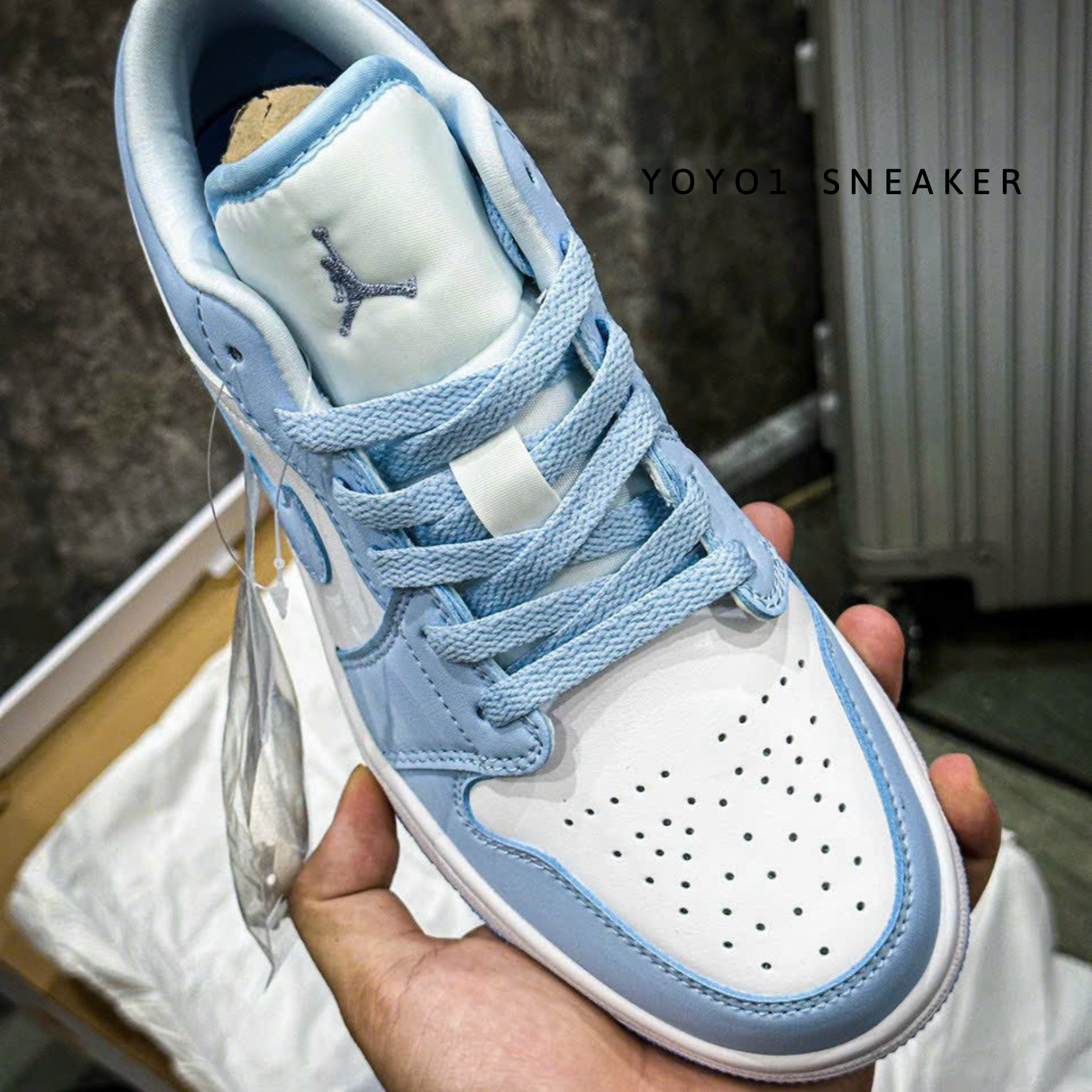 Giày Nike Air Jordan 1 Low Aluminum - Like Auth Giày Nike Air Jordan 1 Low 'Aluminum' - Like Auth