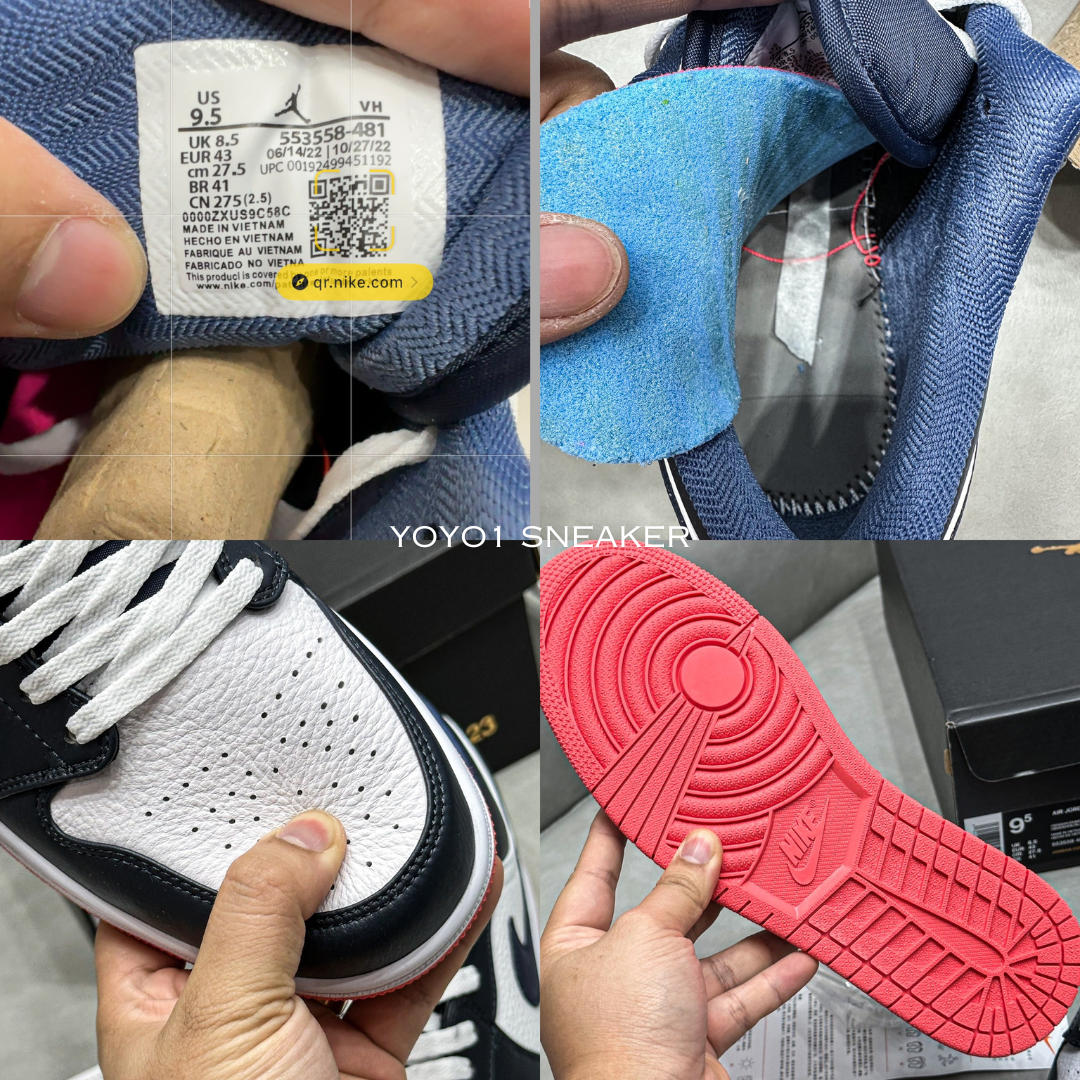 Giày Nike Air Jordan 1 Retro Low ‘Obsidian Ember Glow’ - Like Auth Nike Air Jordan 1 Retro Low ‘Obsidian Ember Glow’