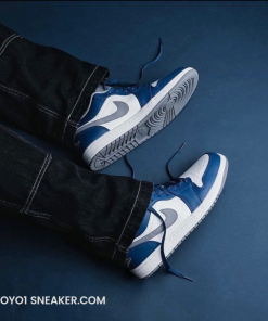 giay nike jordan 1 low true blue cement 3