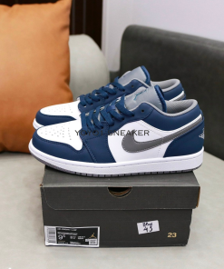 giay nike jordan 1 low true blue cement 4