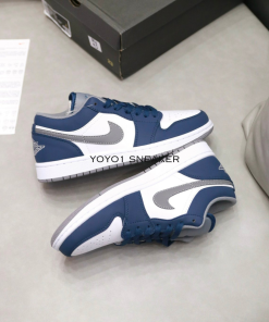 giay nike jordan 1 low true blue cement 6