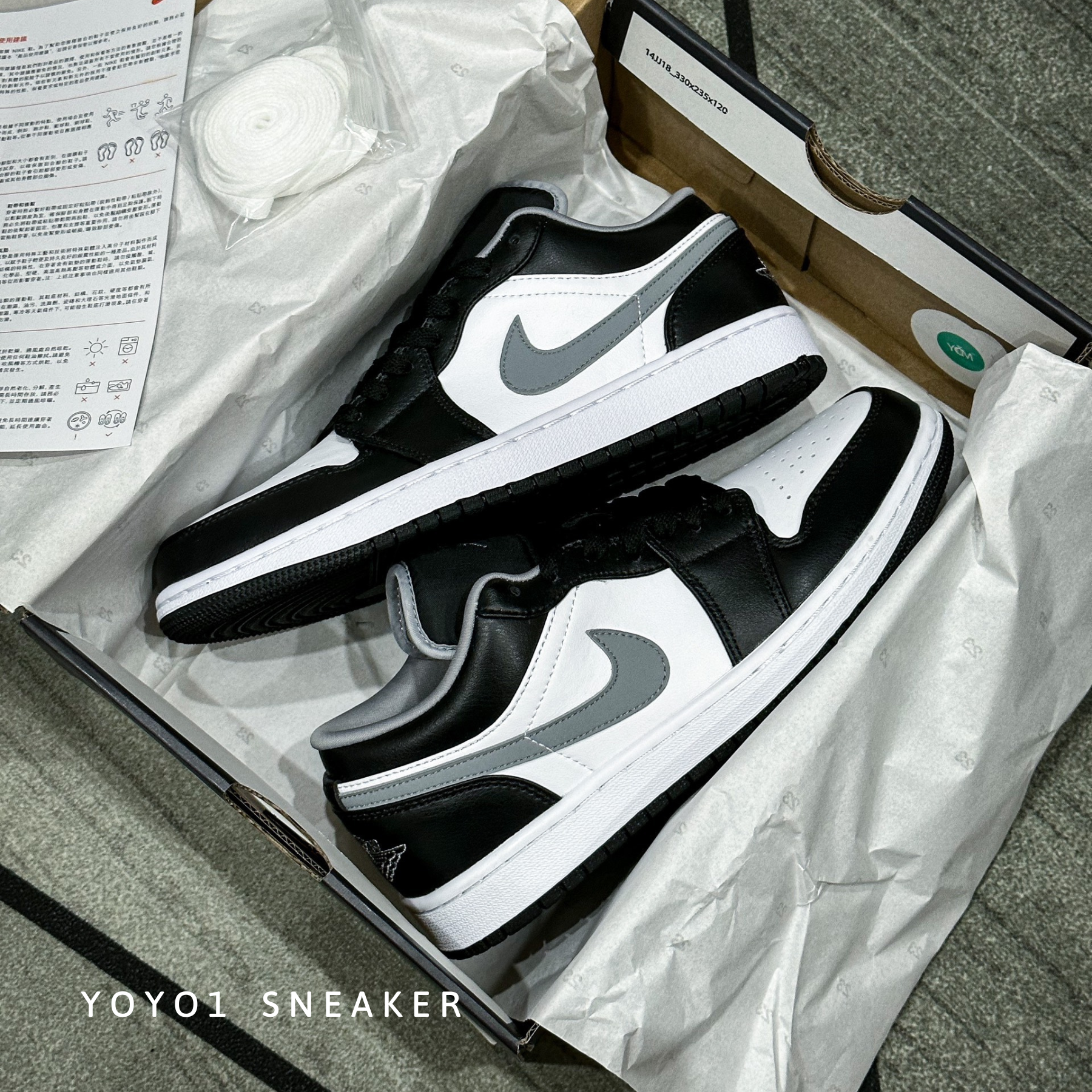Giày Nike Air Jordan 1 Low Smoke Grey V3 - Like Auth Giày Nike Air Jordan 1 Low Smoke Grey V3 - Like Auth