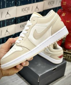 giay nike jordan low heavy tan leather likeauth 10