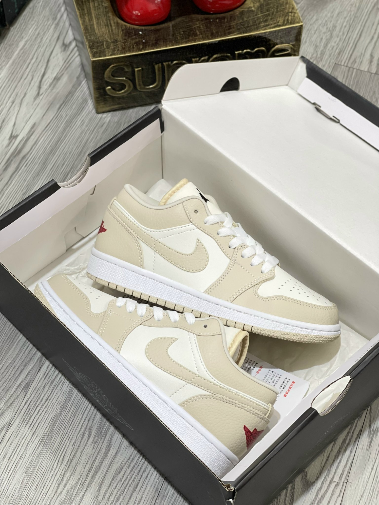 Giày Nike Air Jordan 1 Low 'Heavy Tan Leather' - Like Auth giày Jordan Low “Heavy Tan Leather”