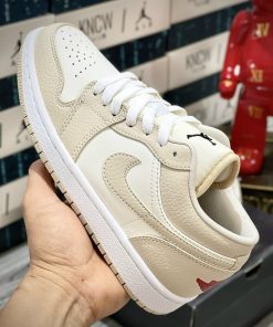 giay nike jordan low heavy tan leather likeauth 3