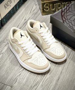 giay nike jordan low heavy tan leather likeauth 6