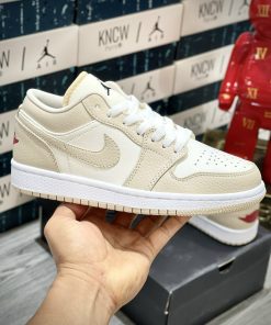 giay nike jordan low heavy tan leather likeauth 7