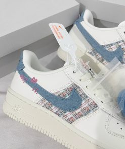 Giày Nike Air Force 1 Low Just Do It 'Denim Swoosh Boucle' - Like Auth Giày Nike Air Force 1 Low Just Do It 'Denim Swoosh Boucle'_yoyo1sneaker
