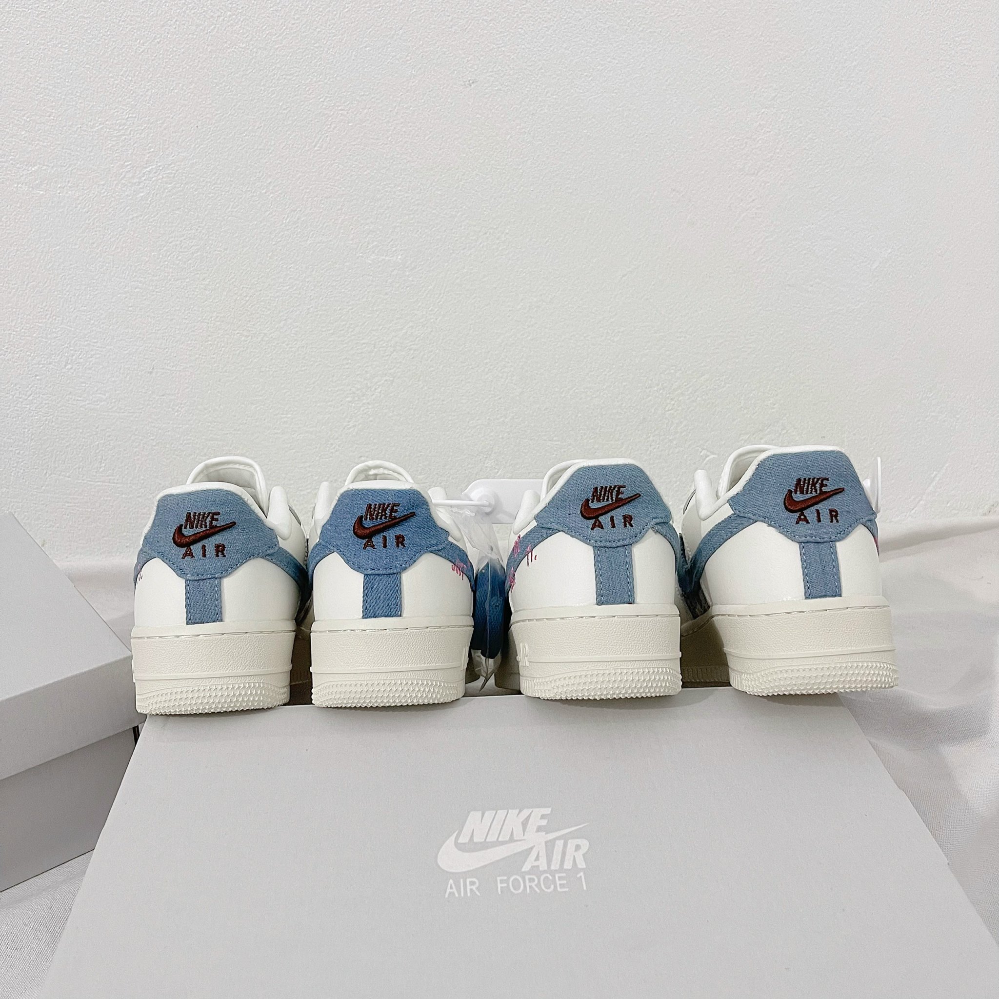 Giày Nike Air Force 1 Low Just Do It 'Denim Swoosh Boucle' - Like Auth Giày Nike Air Force 1 Low Just Do It 'Denim Swoosh Boucle'_yoyo1sneaker