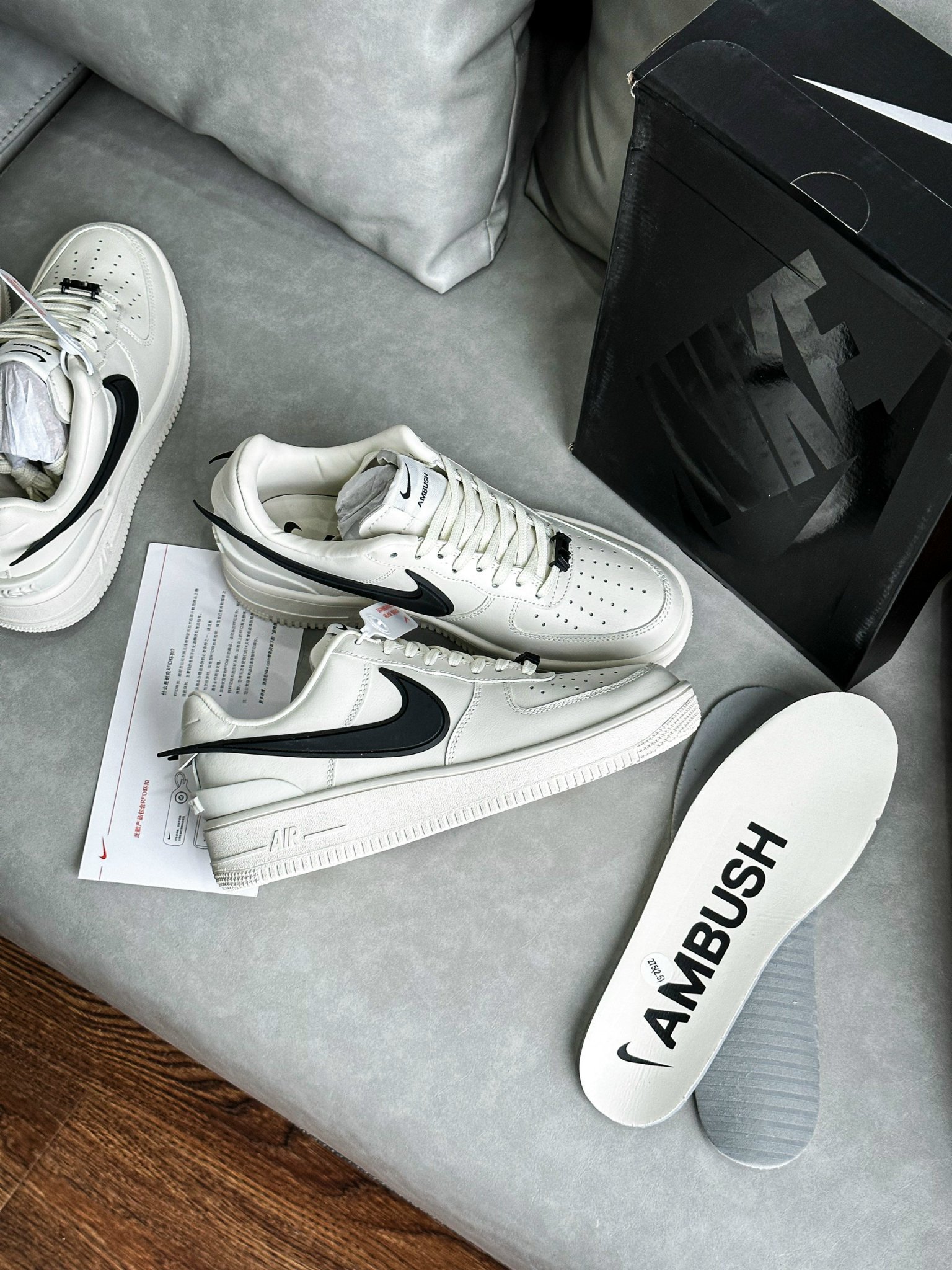 Nike Air Force 1 Low x Ambush 'Phantom' - Like Auth Nike AF1 Low x Ambush 'Phantom'_yoyo1sneaker