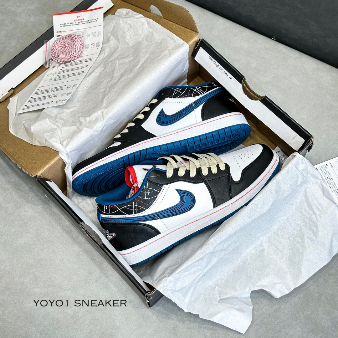 Giày Nike Air Jordan 1 Low 'Blue Sashiko' - Like Auth Nike Air Jordan 1 Low 'Blue Sashiko'