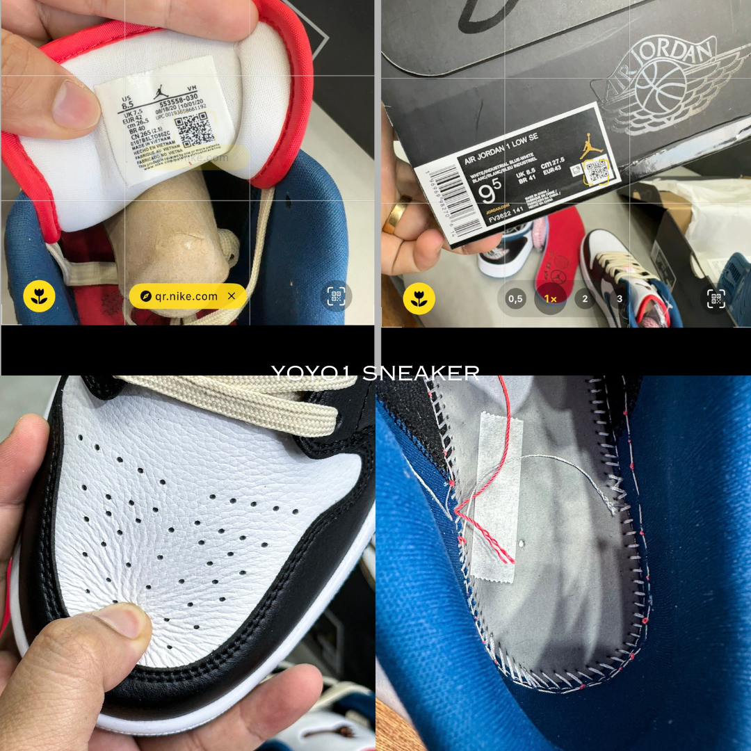 Giày Nike Air Jordan 1 Low 'Blue Sashiko' - Like Auth Nike Air Jordan 1 Low 'Blue Sashiko'