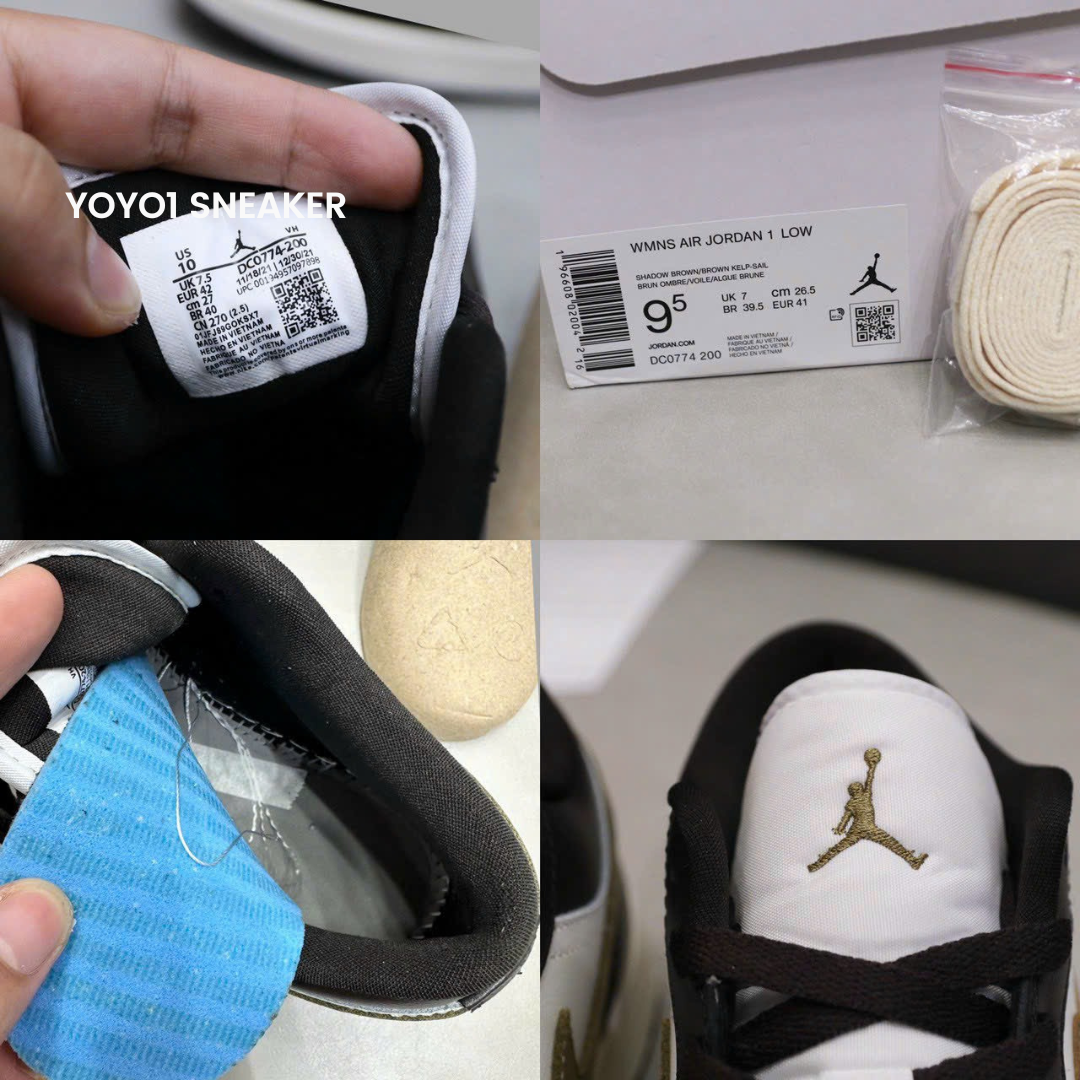 Giày Nike Air Jordan 1 Low 'Shadow Brown' - Like Auth Nike Air Jordan 1 Low 'Shadow Brown' - Like Auth