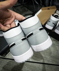 Giày Nike Air Jordan 1 Mid 'Smoke Grey' - Like Auth nike jordan mid smoke grey likeauth