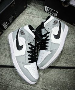 Giày Nike Air Jordan 1 Mid 'Smoke Grey' - Like Auth nike jordan mid smoke grey likeauth 3