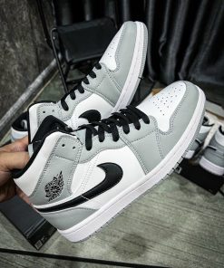 Giày Nike Air Jordan 1 Mid 'Smoke Grey' - Like Auth nike jordan mid smoke grey likeauth 4