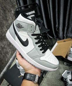 Giày Nike Air Jordan 1 Mid 'Smoke Grey' - Like Auth nike jordan mid smoke grey likeauth 5