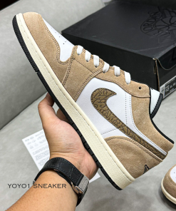 nike jordan 1 low brown elephant like auth 10