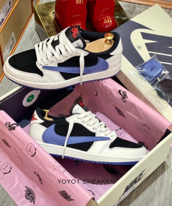 travis scott jordan 1 black olive like auth 4