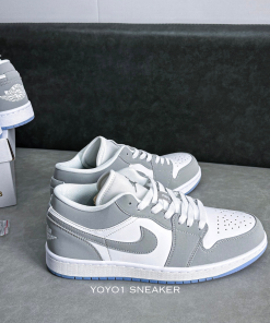 Giày Nike Air Jordan 1 Low White Grey Wolf - Like Auth giay nike air jordan 1 low grey wolf like auth 5