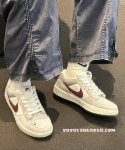 Giày Nike SB Force 58 Light Smoke Burgundy Like Auth 2 20