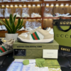 Gucci Screener Leather Green White 4