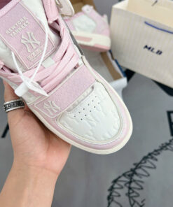 M.L.B Chunky Liner Mid Denim Yankees 'Pink' - Like Auth 7 1