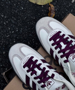 Giày Adidas Samba OG ‘Wonder White Maroon’ Like Auth z6353803876623 9ada98cc0adb6fbec130b4d8bfef865c