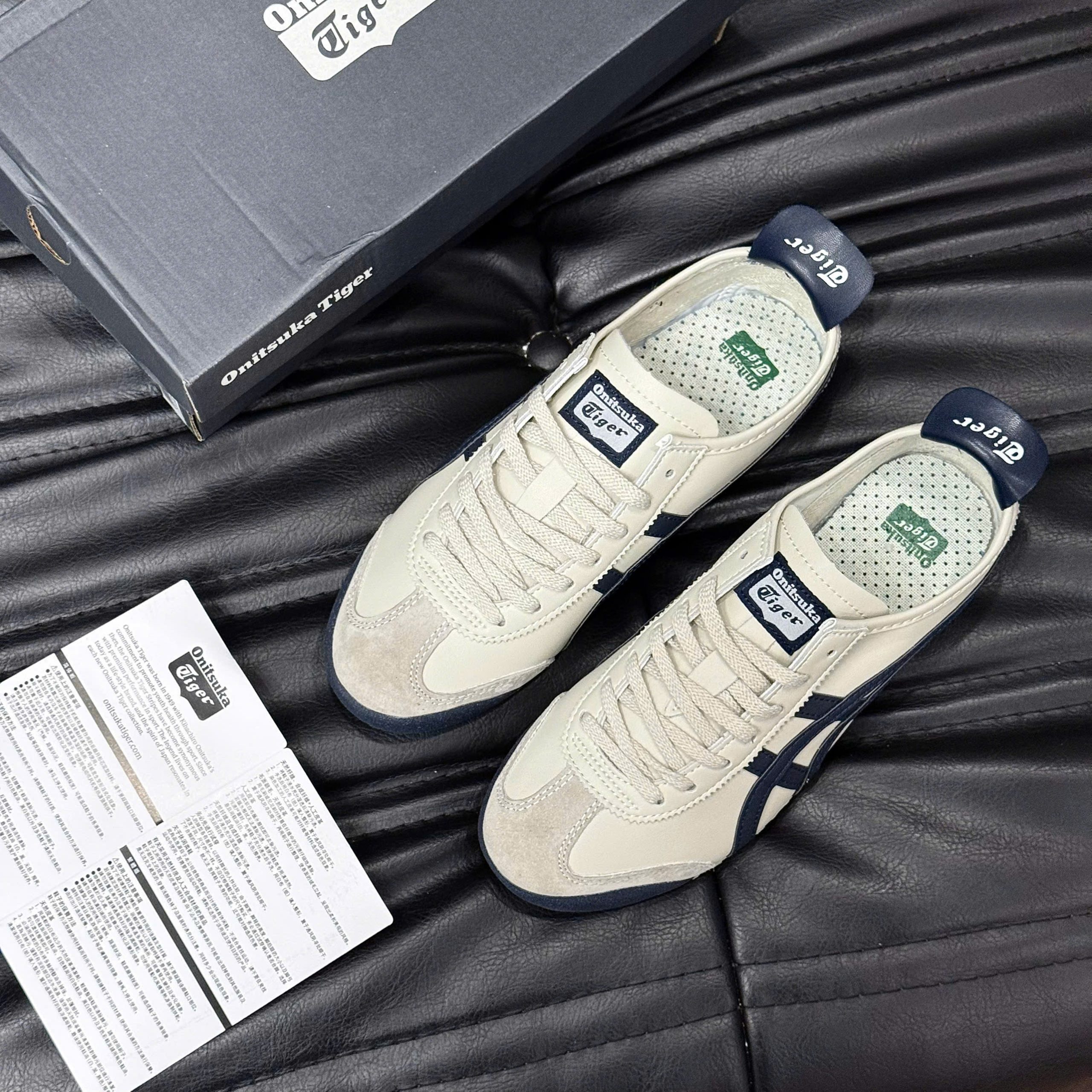 Giày Onitsuka Tiger 'Cream Navy' Like Auth Giày Onitsuka Tiger 'Cream Navy' Like Auth - Ảnh 3