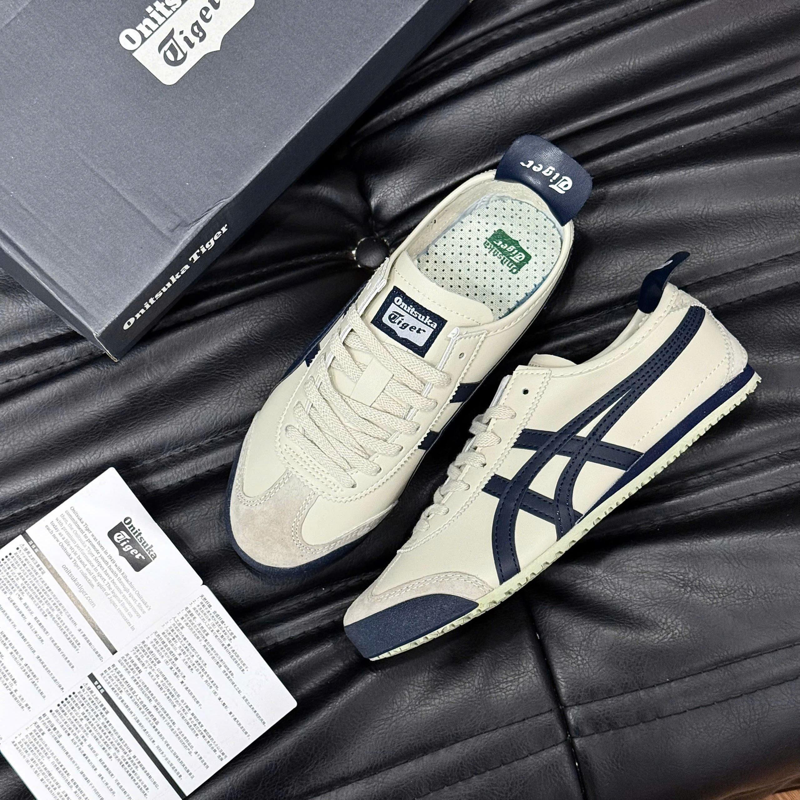 Giày Onitsuka Tiger 'Cream Navy' Like Auth Giày Onitsuka Tiger 'Cream Navy' Like Auth - Ảnh 2